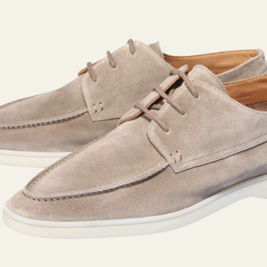 The Rive Droite Boat Loafers Light Grey